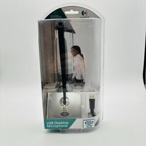 Logitech USB Desktop Microphone PC MAC Mic Noise Cancelling NEW SEALED